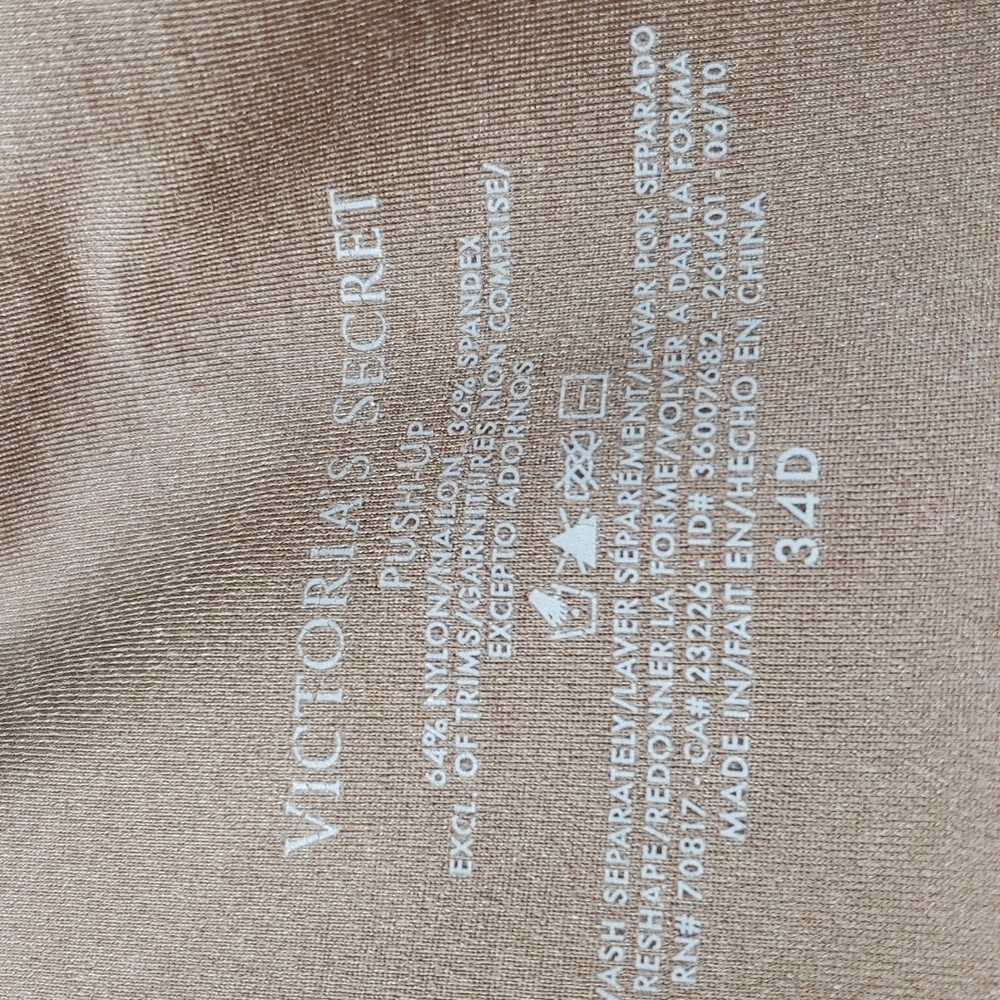 Victoria's Secret Push Up Padded Bra/Beige - Picture 6 of 7